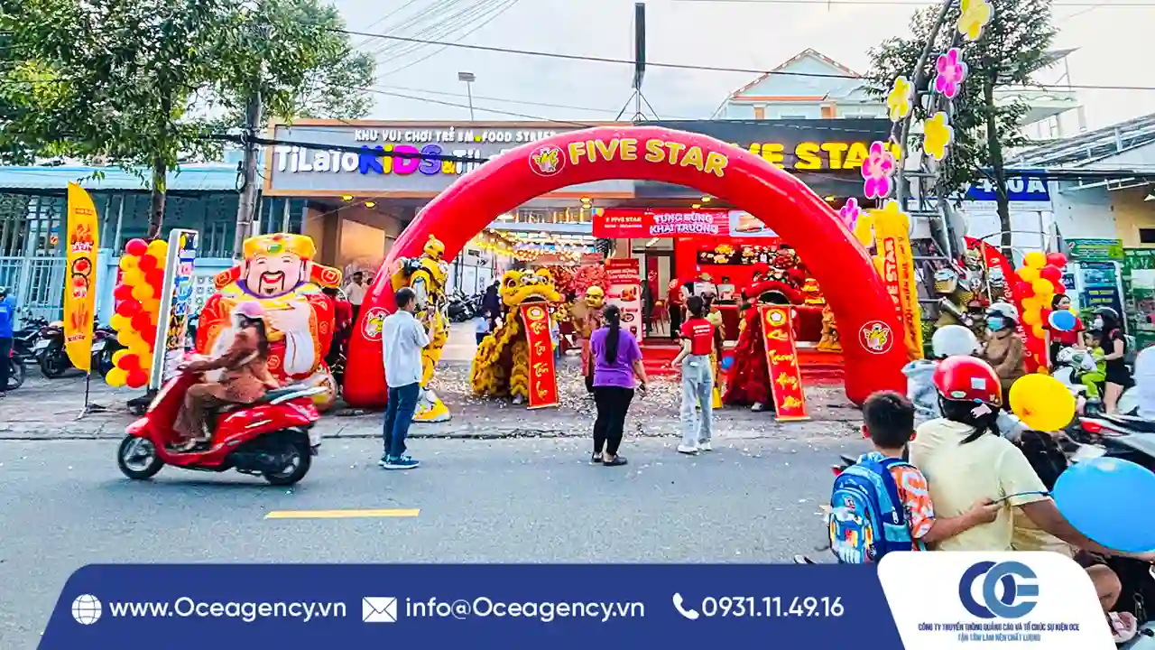 CUNG CẤP L&Acirc;N SƯ RỒNG KHAI TRƯƠNG FIVE STAR