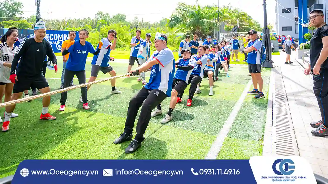 Trò chơi kéo co trong sự kiện MiTek Olympics 2026