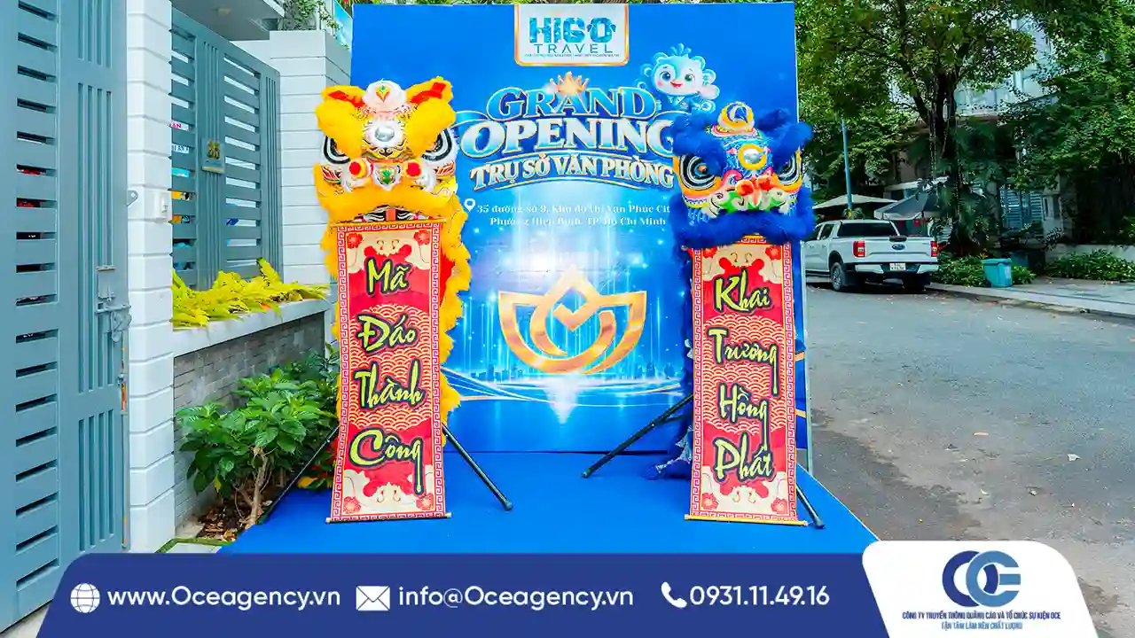 TỔ CHỨC LỄ KHAI TRƯƠNG VĂN PHÒNG MỚI HIGO TRAVEL