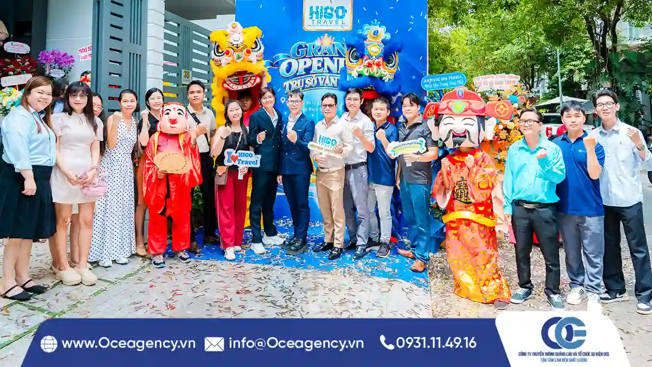 TỔ CHỨC LỄ KHAI TRƯƠNG VĂN PHÒNG MỚI HIGO TRAVEL