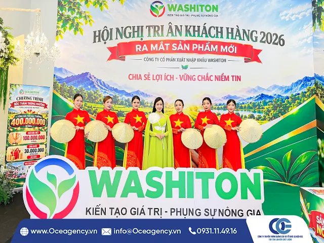 CUNG CẤP NHÂN SỰ HỘI NGHỊ TRI ÂN KHÁCH HÀNG 2026 WASHITON
