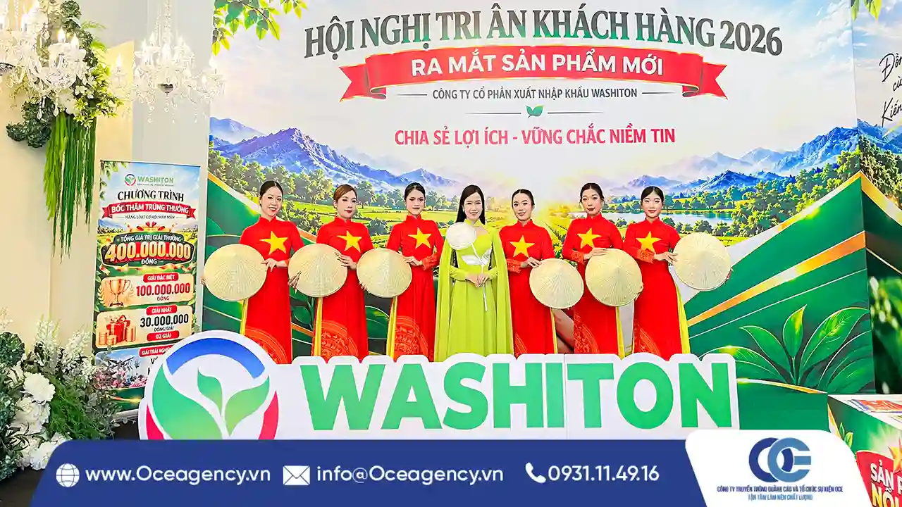 CUNG CẤP NHÂN SỰ HỘI NGHỊ TRI ÂN KHÁCH HÀNG 2026 WASHITON