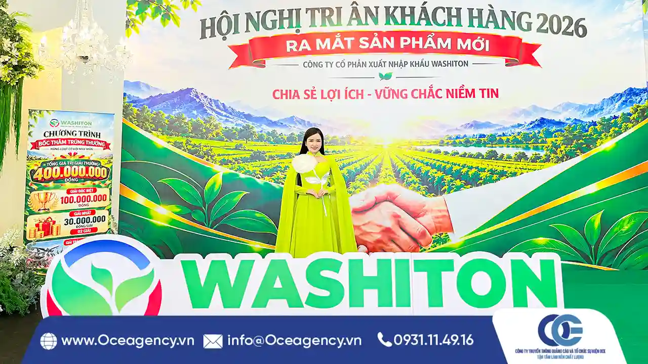 CUNG CẤP NHÂN SỰ HỘI NGHỊ TRI ÂN KHÁCH HÀNG 2026 WASHITON