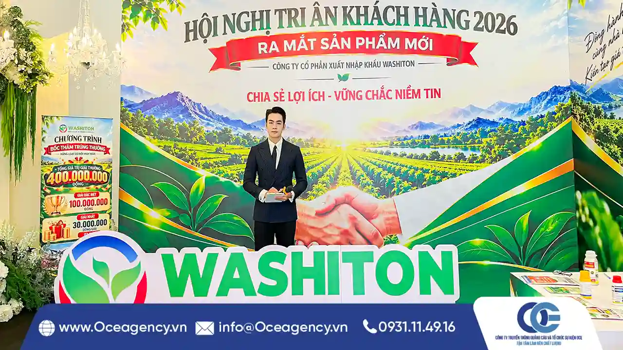 CUNG CẤP NHÂN SỰ HỘI NGHỊ TRI ÂN KHÁCH HÀNG 2026 WASHITON