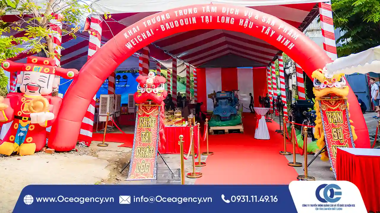 Cho thuê cổng hơi sự kiện khai trương
