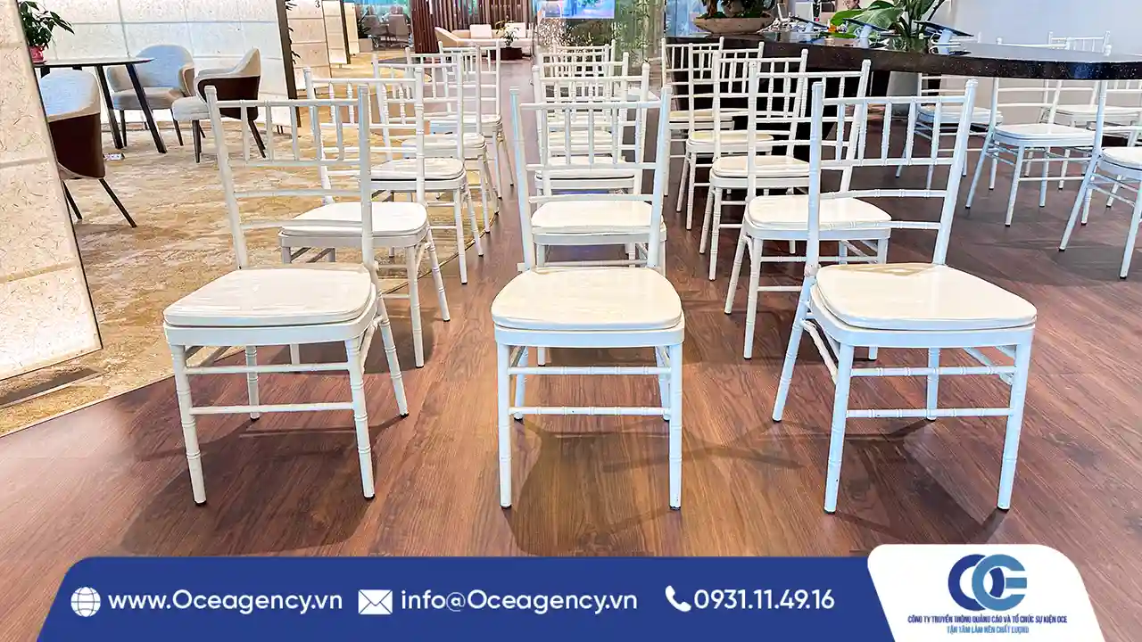 Cung cấp ghế Tiffany sự kiện