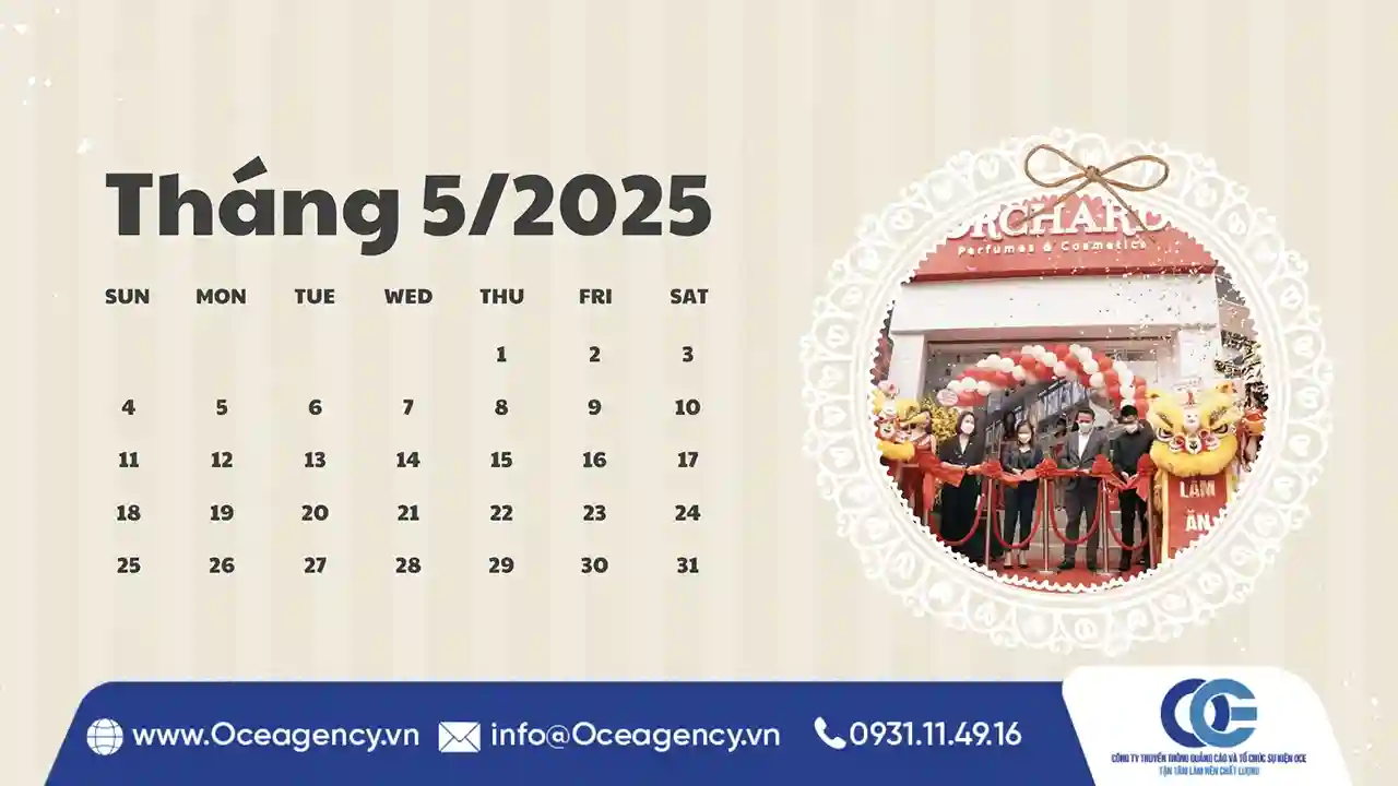 Ngày tốt trong tháng 5 2025 phù hợp để khai trương