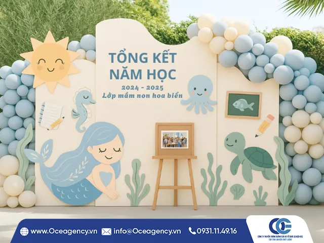 6 ý tưởng trang trí backdrop bong bóng ngày tổng kết của bé
