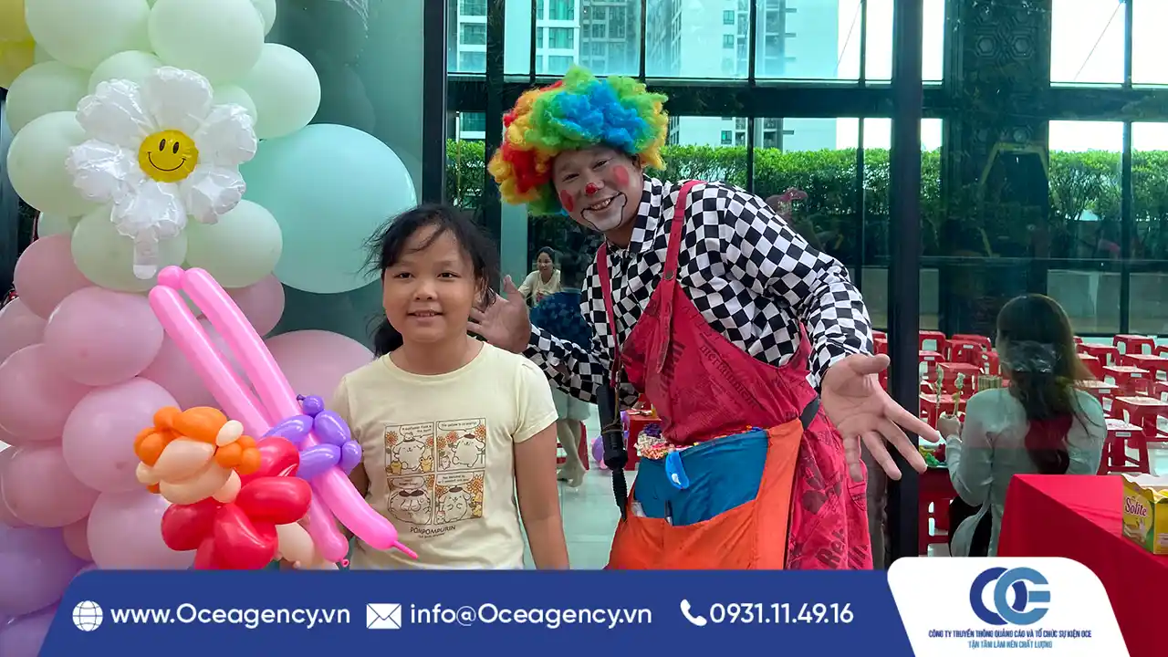 dịch vụ cho thuê chú hề bong bóng từ OCE Agency