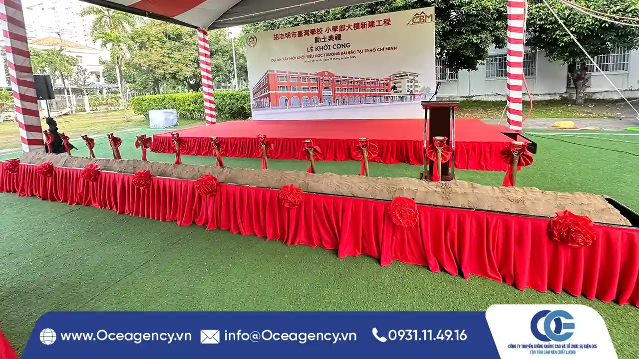 cho thuê bộ dụng cụ lễ khởi công OCE Agency