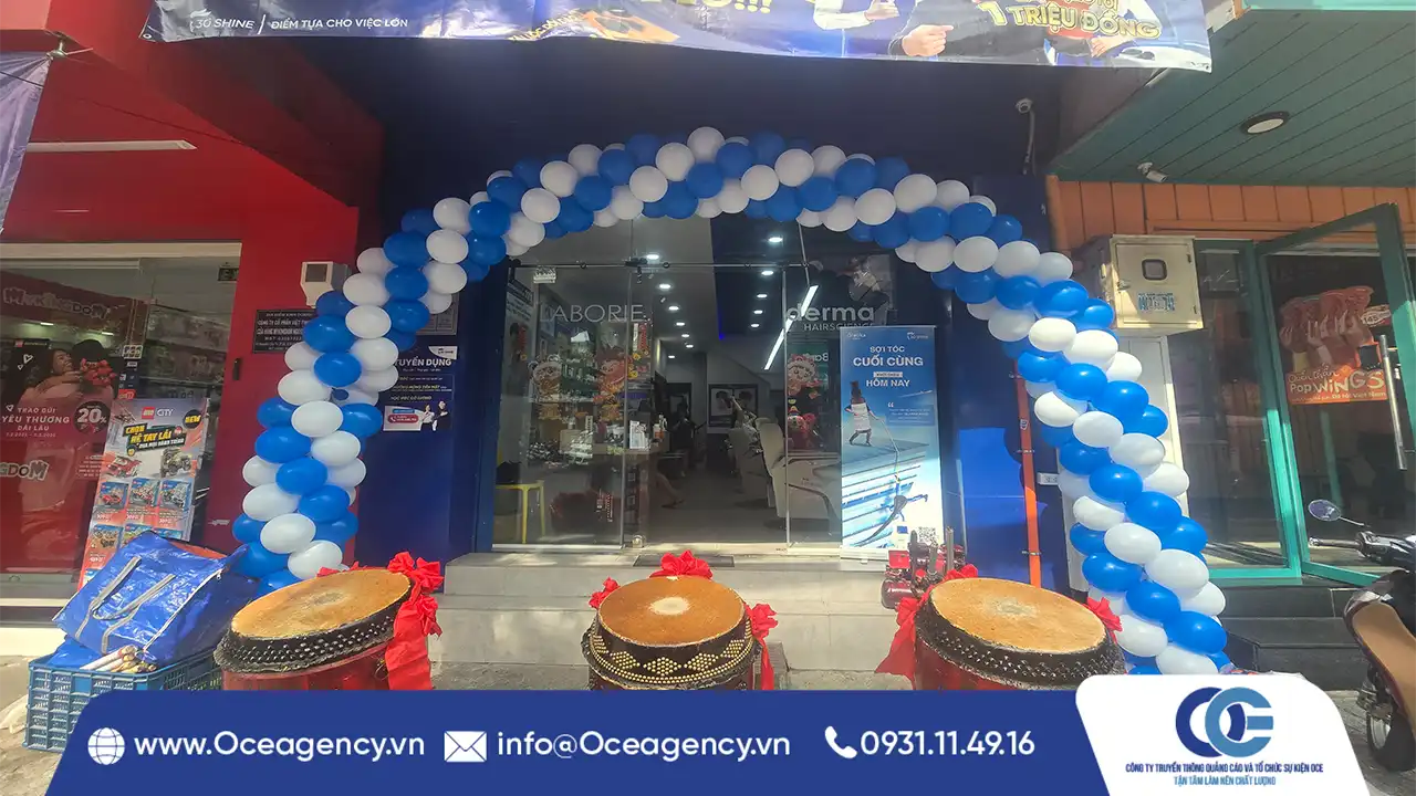Cho Thuê Dịch Vụ Cổng Bong Bóng Trang Trí Khai Trương