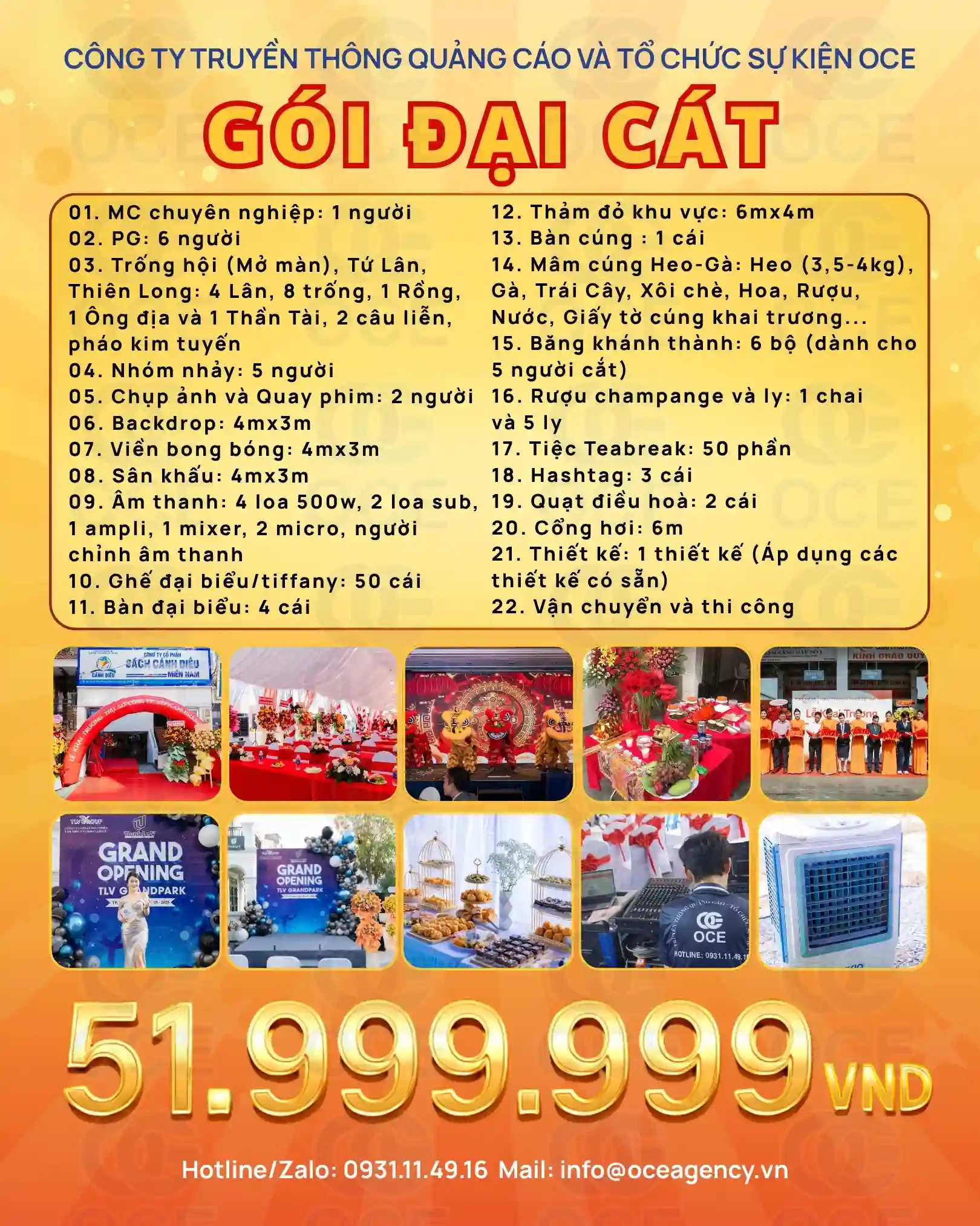 Gói khai trương đại cát