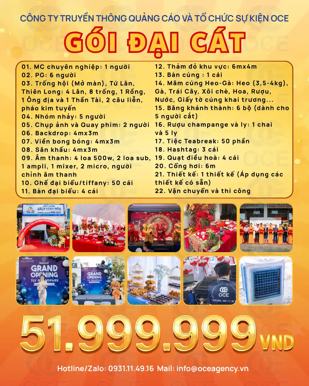 Gói khai trương Đại Cát