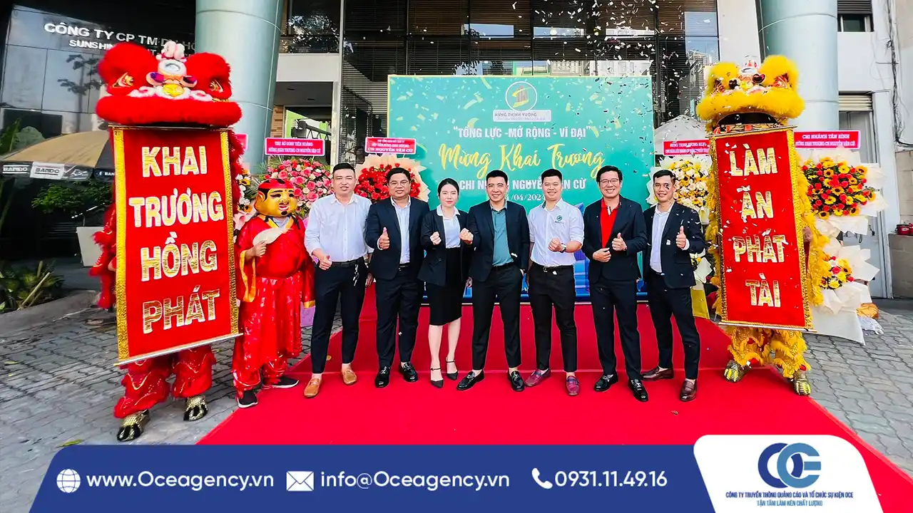 Dịch Vụ Tổ Chức Lễ Khai Trương Trọn Gói | OCE Agency