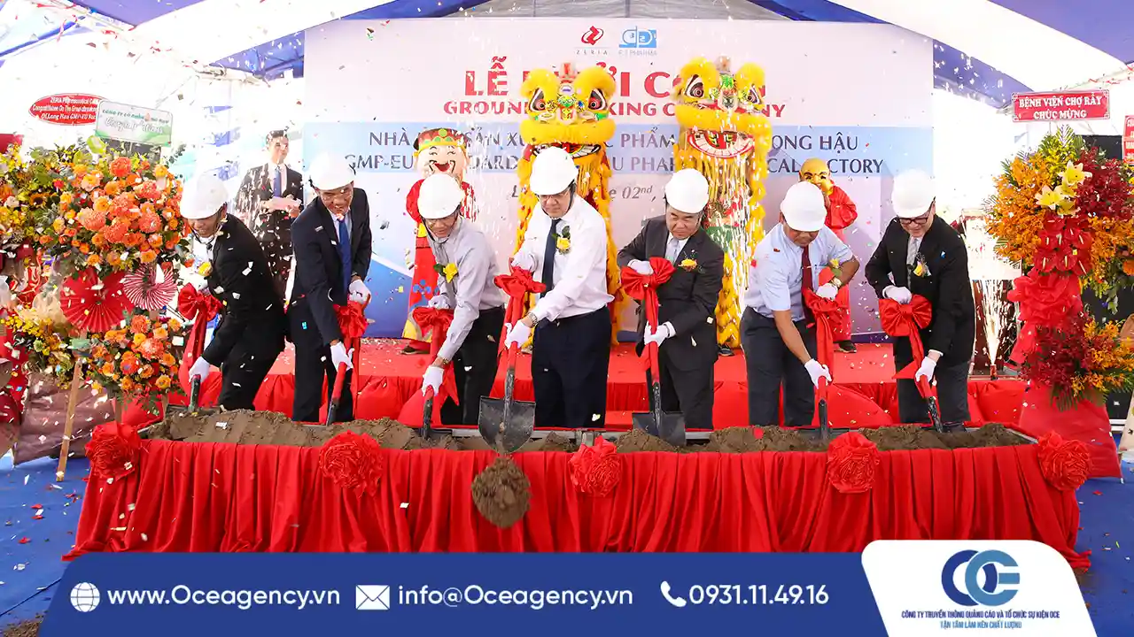 cho thuê bộ dụng cụ lễ khởi công OCE Agency