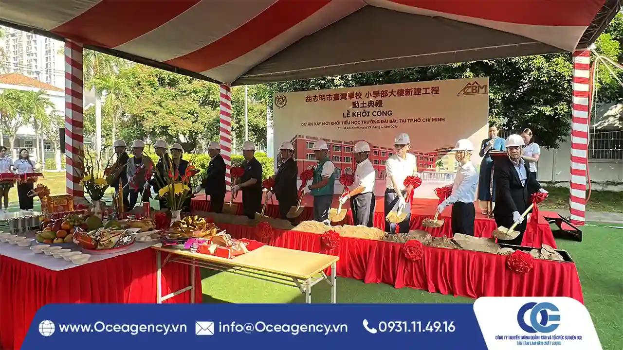 Tổ chức Lễ Khởi Công Trường Quốc Tế Đài Loan