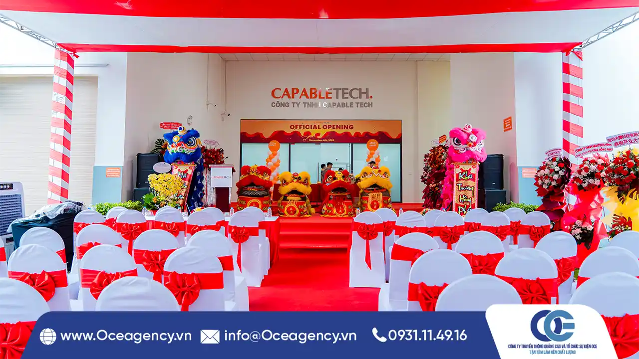 TỔ CHỨC SỰ KIỆN KHAI TRƯƠNG CAPABLETECH HCM