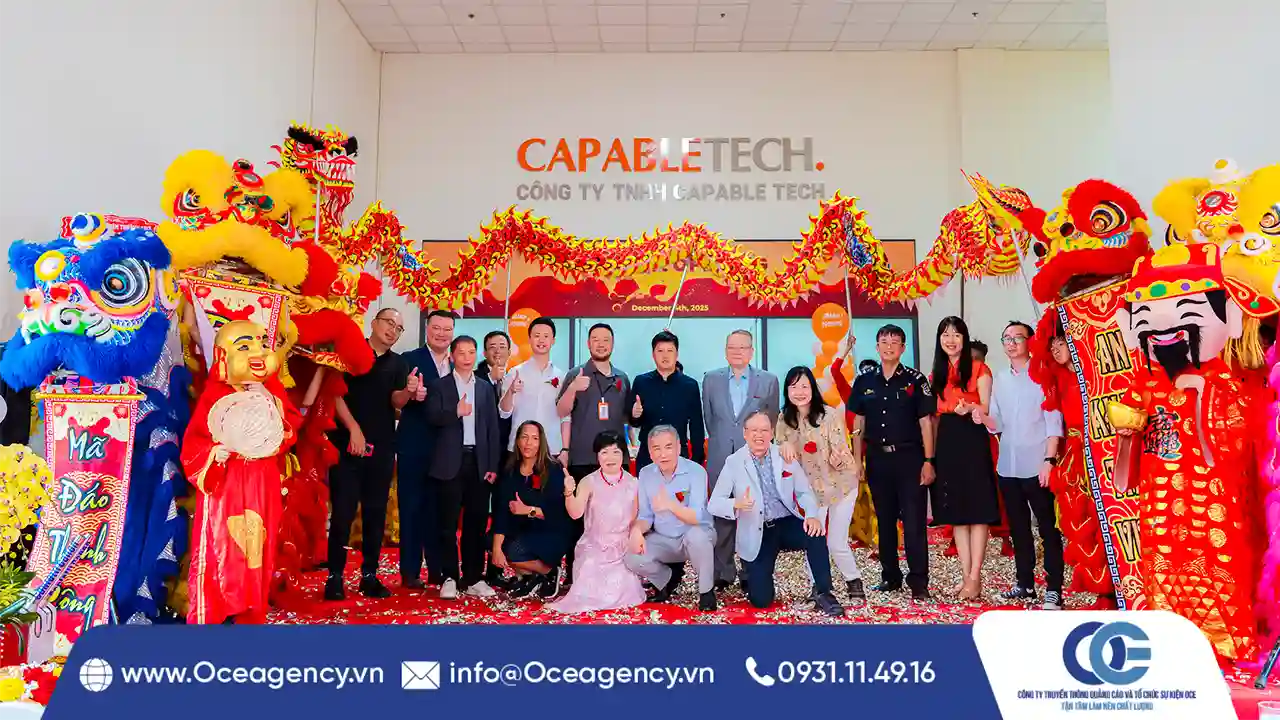 TỔ CHỨC SỰ KIỆN KHAI TRƯƠNG CAPABLETECH HCM