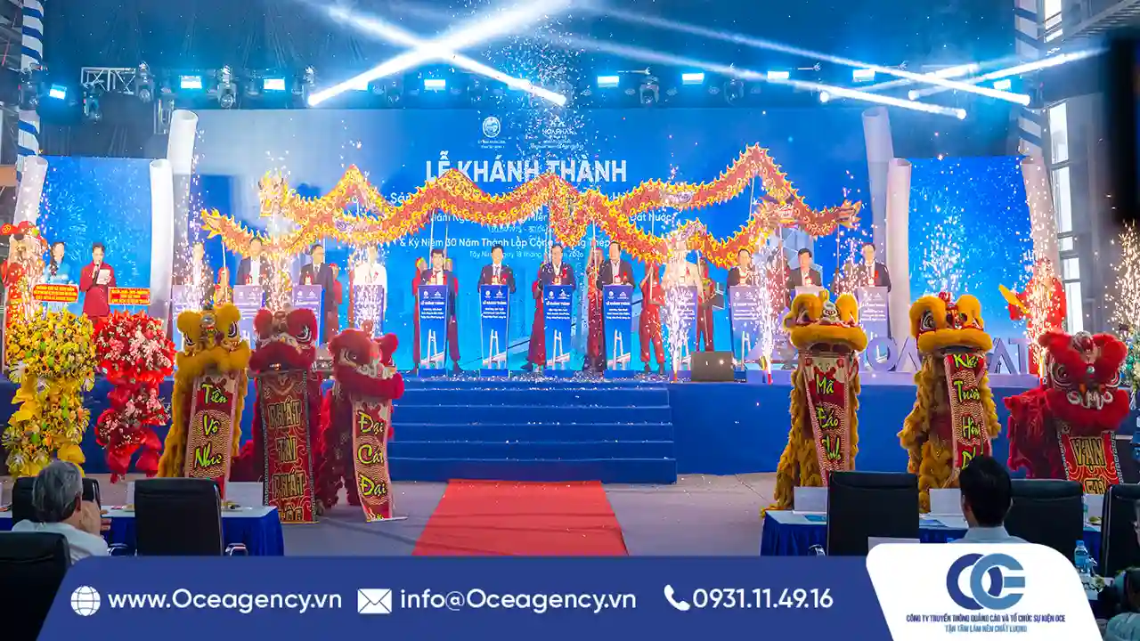 DỊCH VỤ TỔ CHỨC LỄ KHÁNH THÀNH CHUYÊN NGHIỆP, TRỌN GÓI