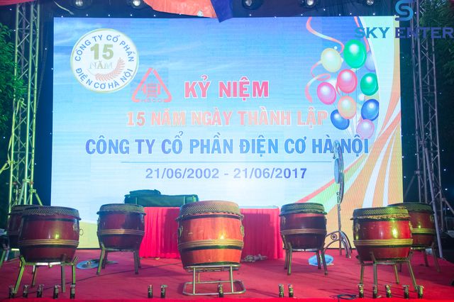 Tổ chức sự kiện lễ kỷ niệm th&agrave;nh lập c&ocirc;ng ty Điện Cơ H&agrave; Nội