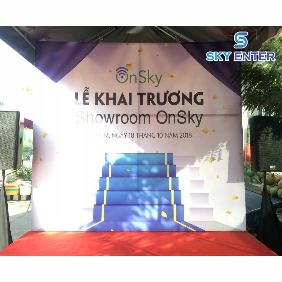 Cung cấp thiết bị sự kiện khai trương OnSky Quận 2