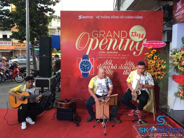 Cho Thu&ecirc; Band Nhạc Acoustic Khai Trương Showroom Xwatch