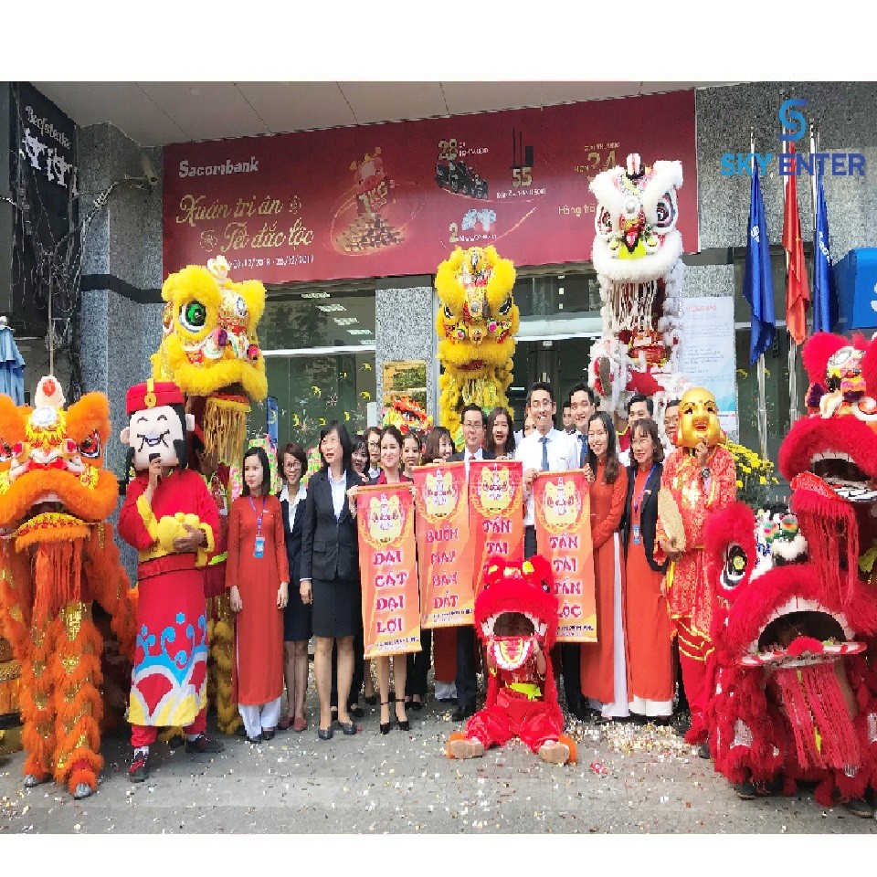 Cung Cấp Đoàn Lân Sư Rồng Sacombank