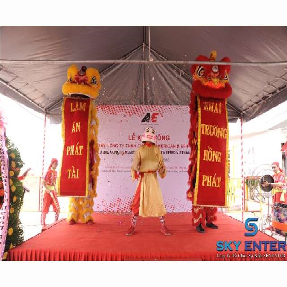 Cho Thuê Đoàn Lân Sư Rồng Lễ Khởi Công A&E