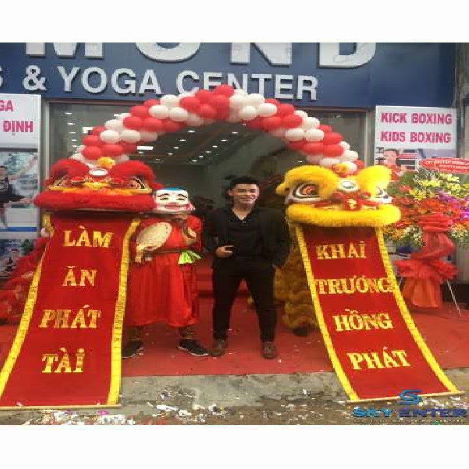Cho Thuê Lân Sư Rồng Khai Trương Diamond Fitness Center CN3