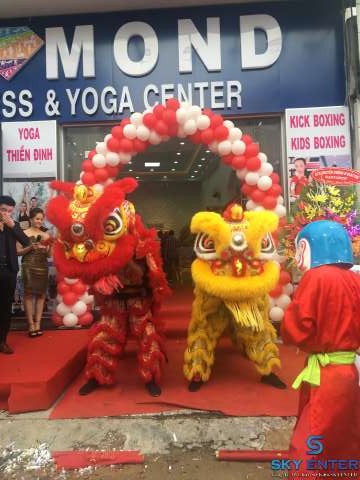 Cho Thuê Lân Sư Rồng Khai Trương Diamond Fitness Center CN3