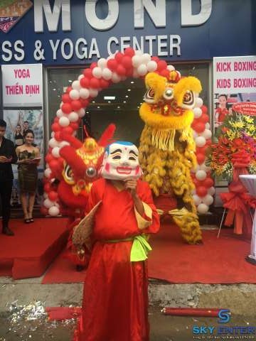 Cho Thuê Lân Sư Rồng Khai Trương Diamond Fitness Center CN3