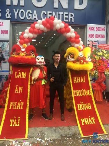 Cho Thuê Lân Sư Rồng Khai Trương Diamond Fitness Center CN3