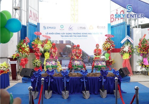 to-chuc-le-khoi-cong-truong-quoc-te-van-phuc, Công ty Cổ phần Emasi Vạn Phúc, tổ chức Lễ Khởi công, tổ chức sự kiện, Tập đoàn Đại Phúc